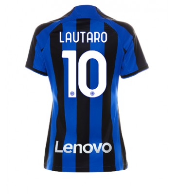 Inter Milan Lautaro Martinez #10 Hjemmedrakt Kvinner 2022-23 Kortermet